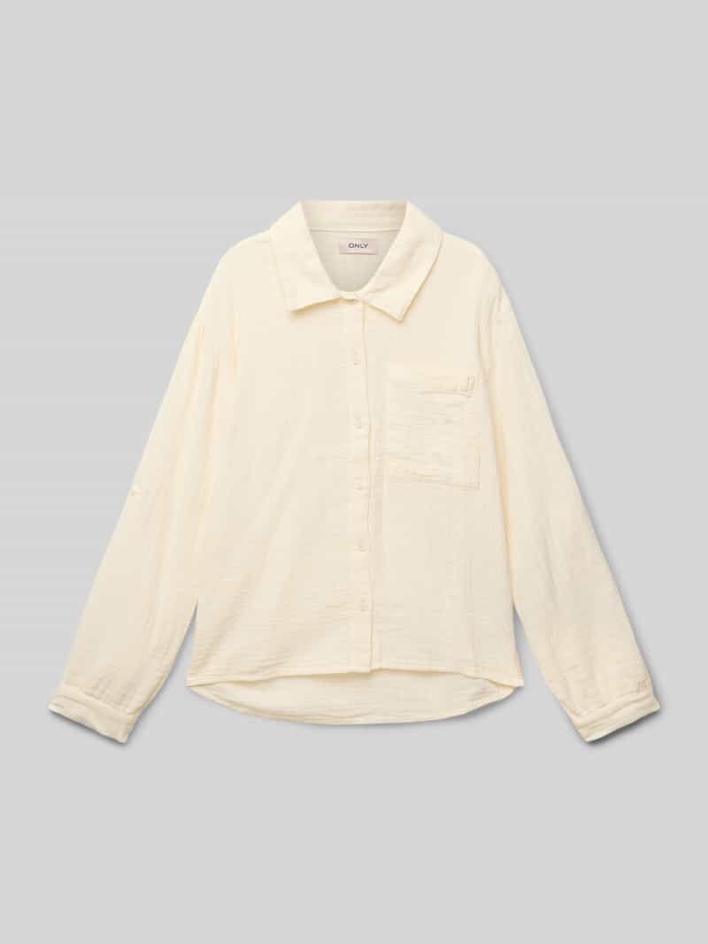 Only Regular fit overhemdblouse van puur katoen model 'THYRA