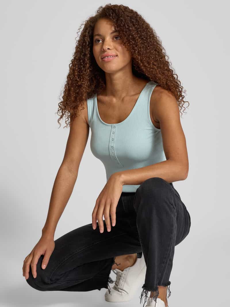 Only Slim fit tanktop van katoenmix model 'SIMPLE'