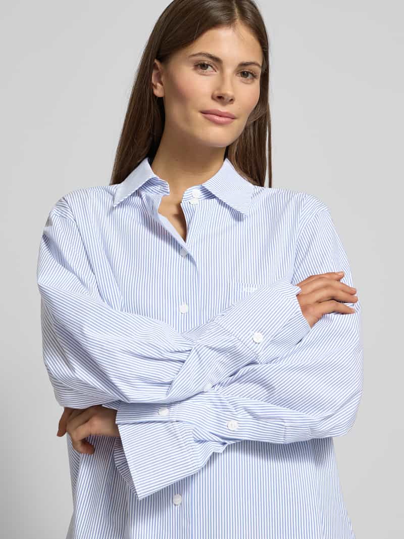 Joop! Relaxed fit overhemdblouse met borstzak model 'Benice'
