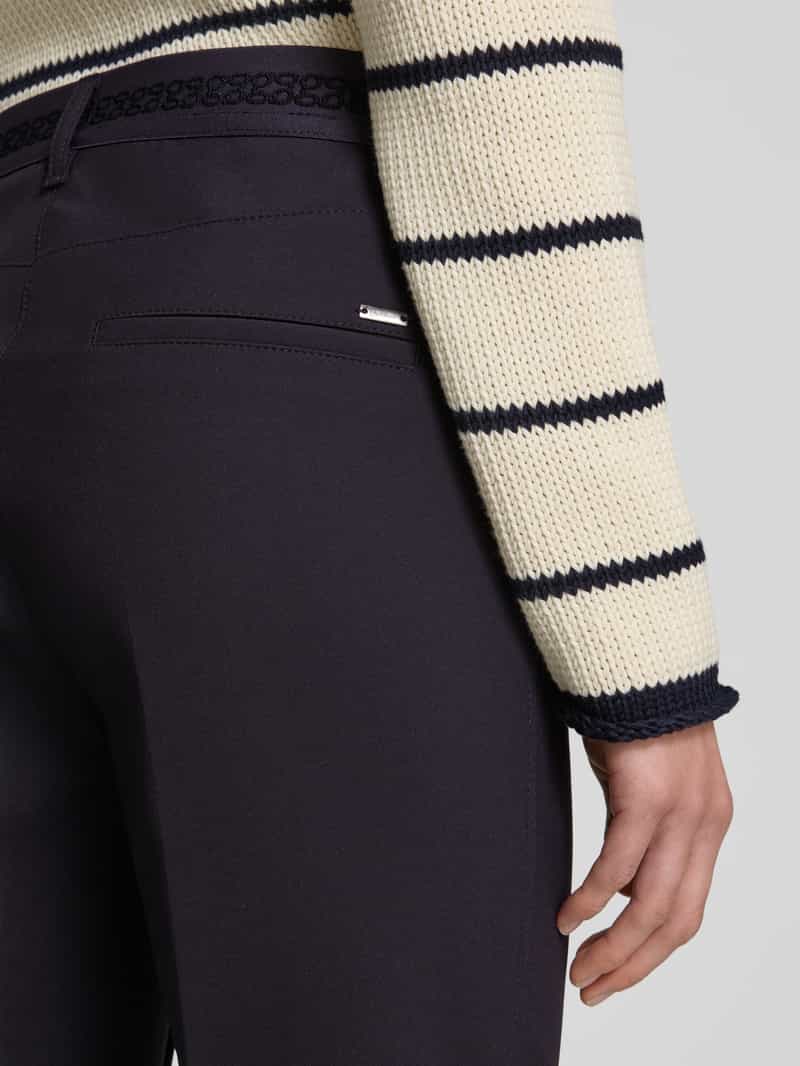 Gardeur Straight leg broek met vaste persplooien model 'Zilla'