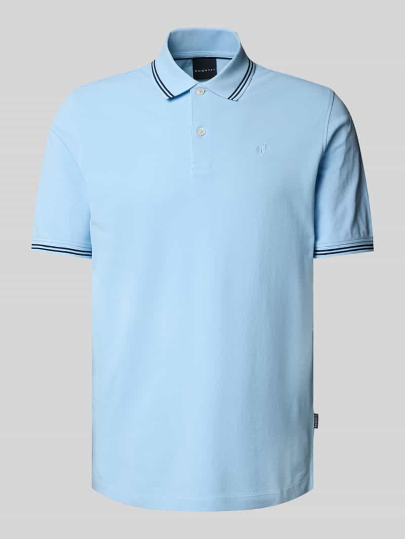 Bugatti Regular fit poloshirt met labeldetail