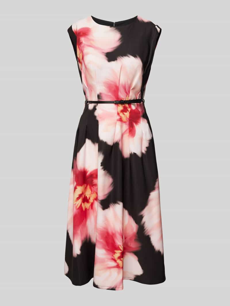 DKNY Midi-jurk met tailleriem