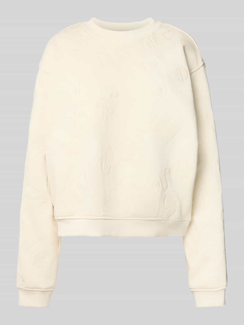 Sweatshirt met structuurmotief