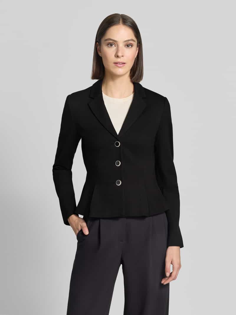 Christian Berg Woman Selection Slim fit blazer van viscosemix met reverskraag
