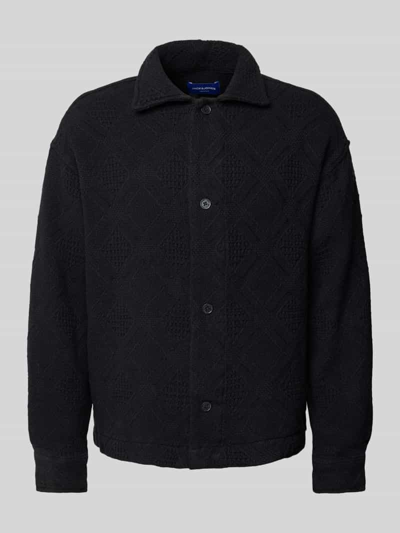 Jack & jones Regular fit vrijetijdsoverhemd met structuurmotief, model 'GREENPOINT'