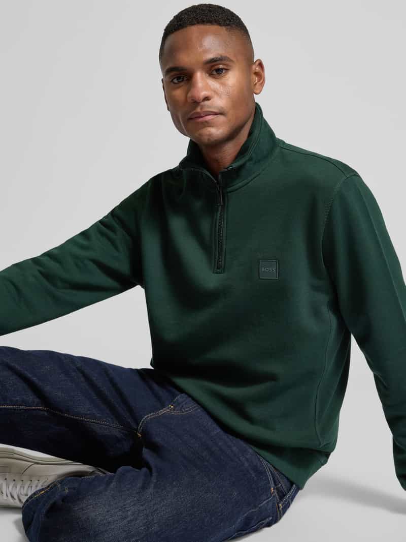 Boss Orange Sweatshirt met opstaande kraag model 'Zertrust'