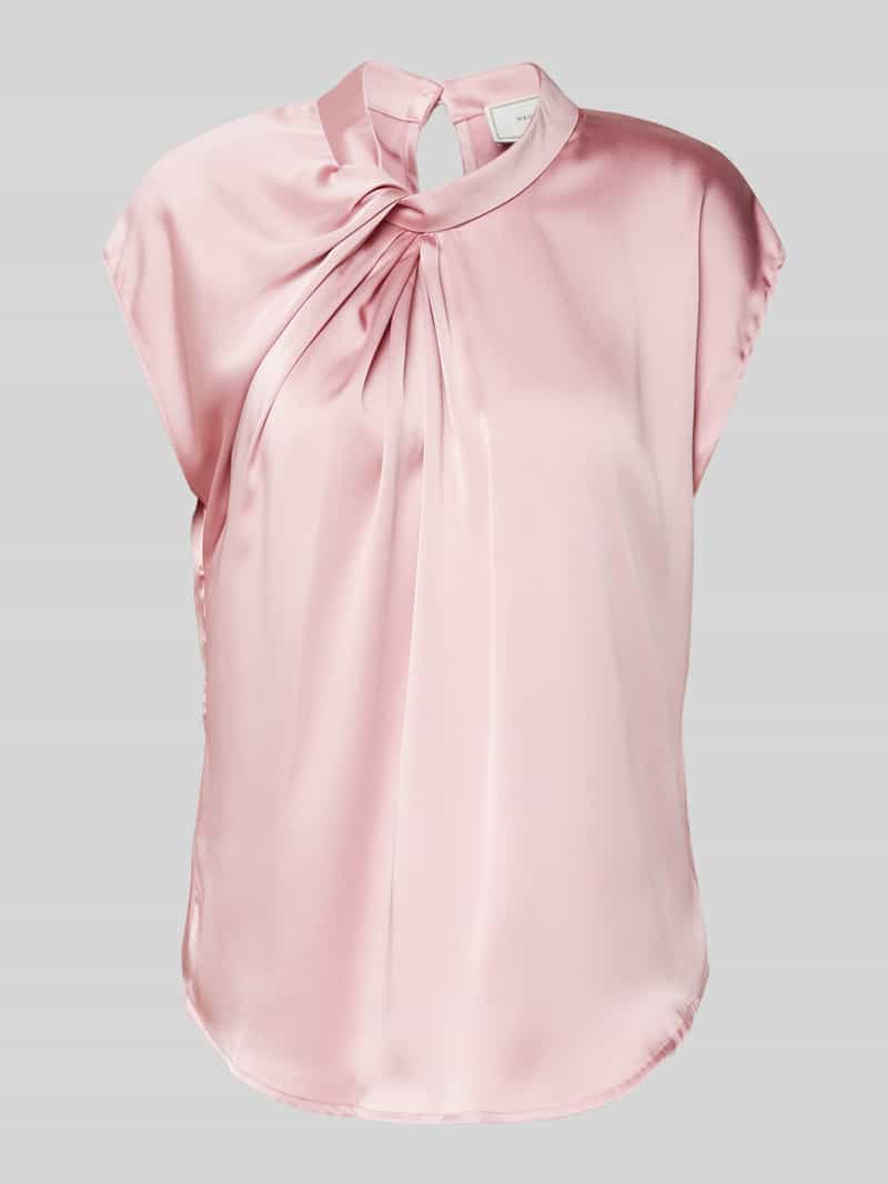 NEO NOIR Regular fit blousetop met satijnlook model 'FLEUR'