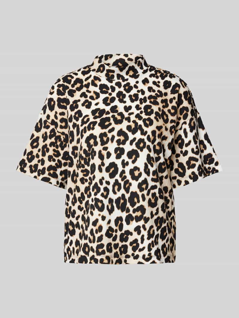 s.Oliver RED LABEL Comfort fit T-shirt met opstaande kraag