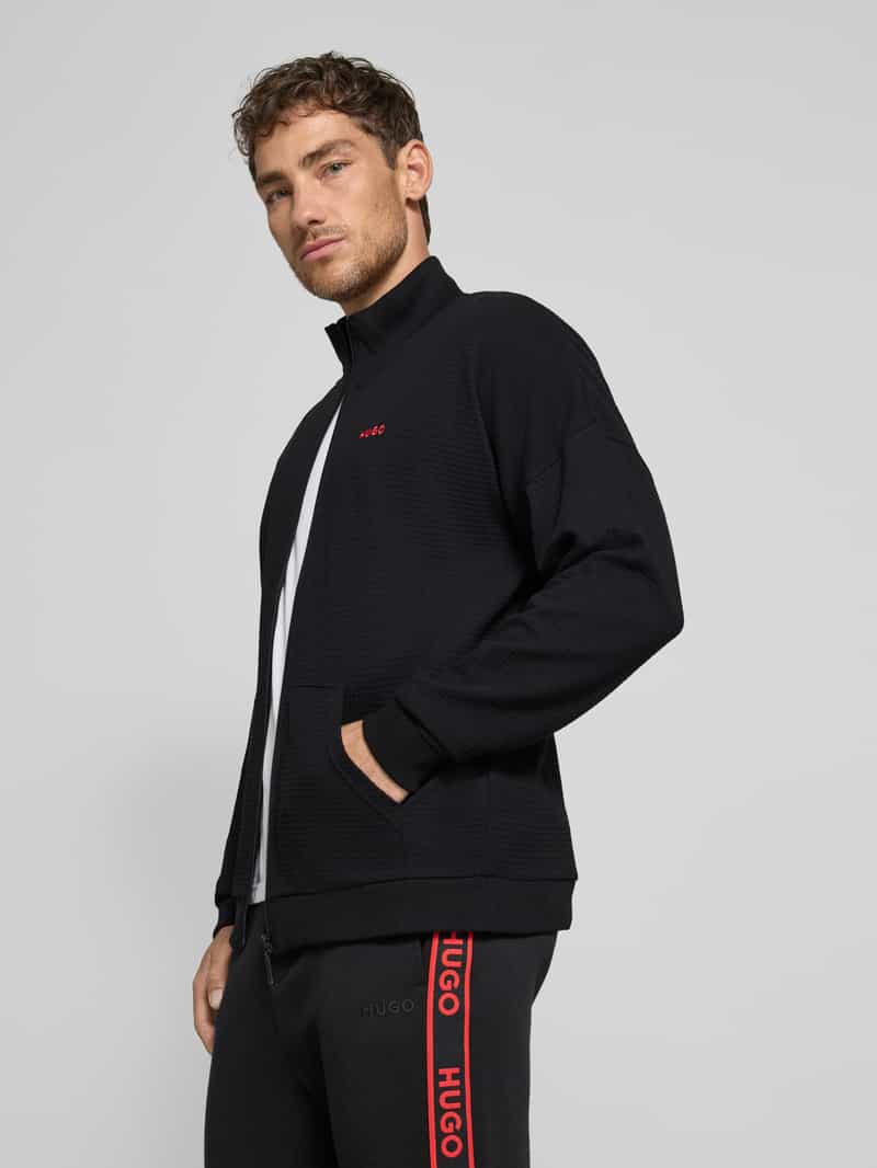 HUGO Regular fit sweatjack van katoenmix model 'AUSTIN'