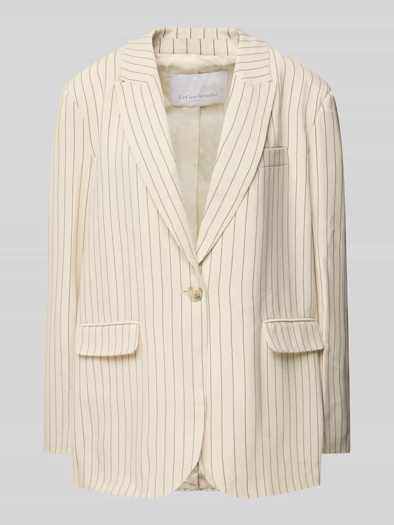 Blazer met paspelzak op de borst, model 'Elaine'