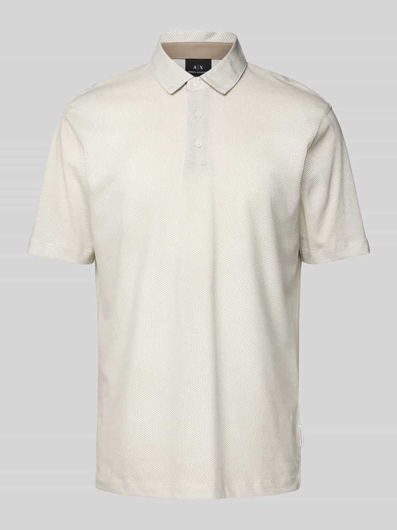 Armani Exchange Poloshirt met korte knoopsluiting