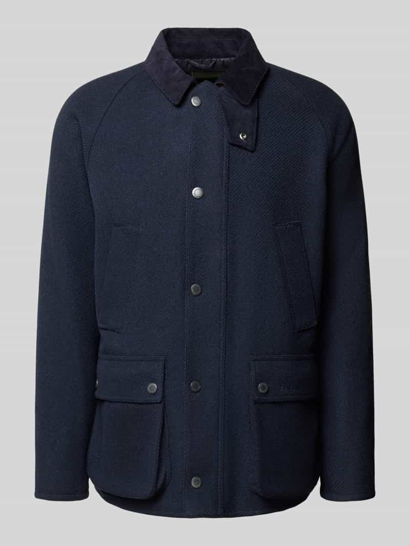 Barbour Regular fit wollen jack met corduroy model 'BEDALE'