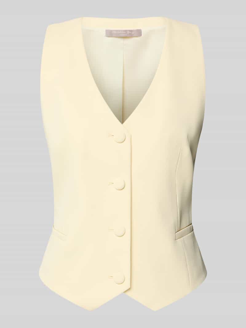 regular fit bodywarmer met v-hals