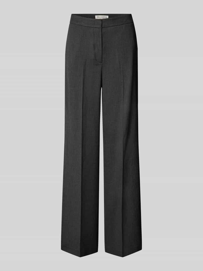 Marc O'Polo Wijde broek met all-over motief