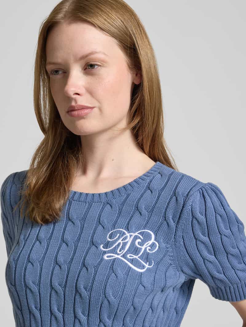 Lauren Ralph Lauren Gebreide pullover met labelstitching model 'TARJYLL'