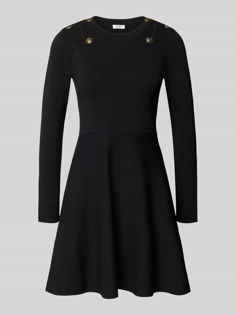 Liu Jo White Slim Fit mini-jurk van viscosemix model 'Abito Maglia'
