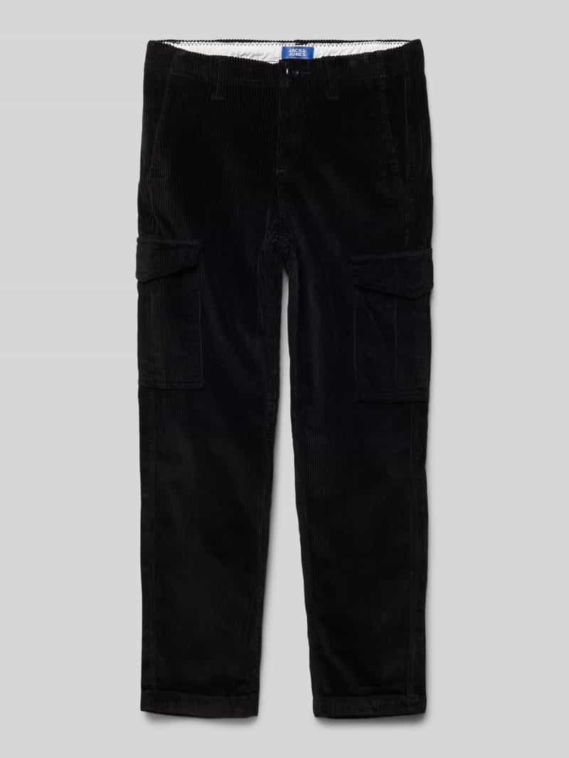 jack & jones Regular fit corduroy broek met cargozakken model 'KANE'