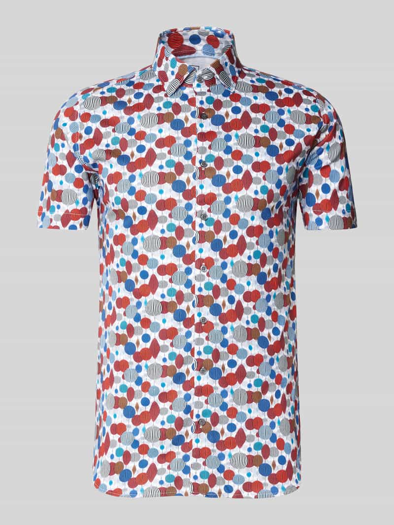 Desoto Slim fit vrijetijdsoverhemd met kentkraag