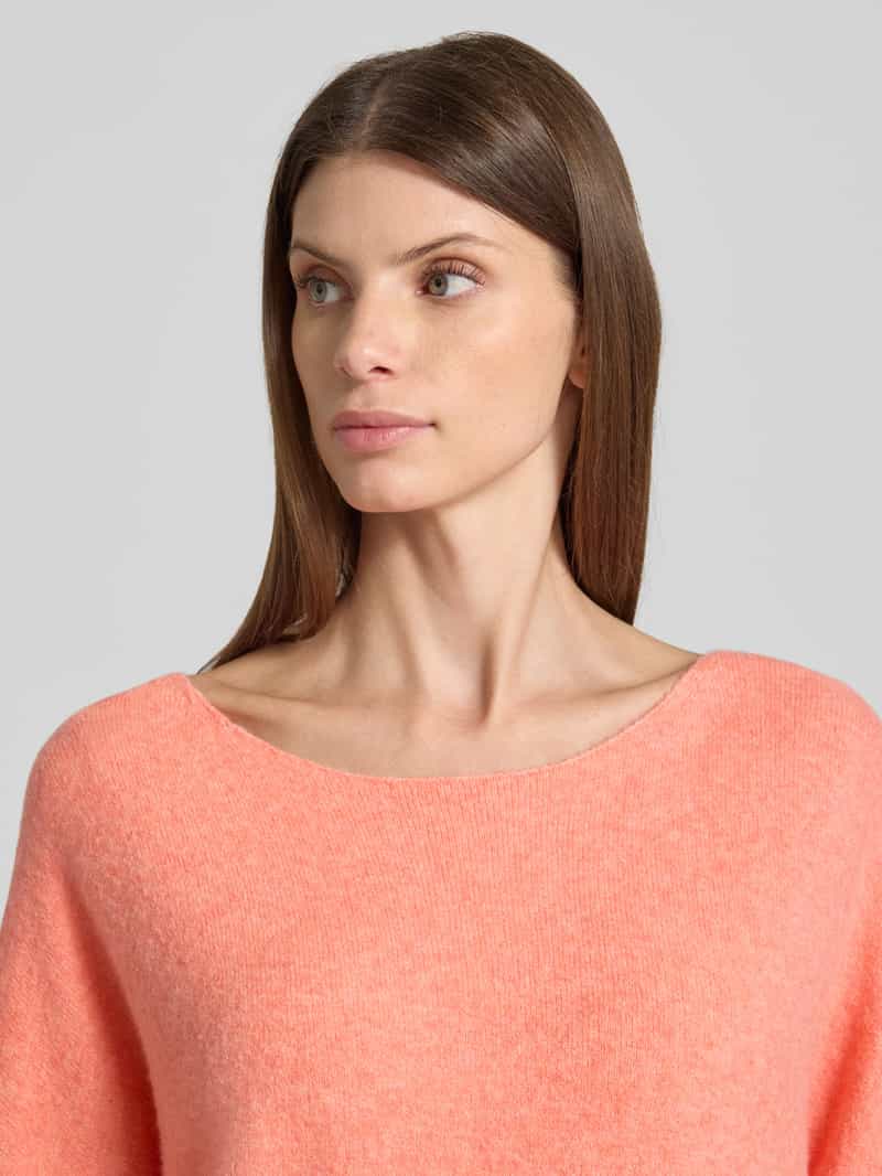 American vintage Gebreide pullover met boothals model 'DAMSVILLE'
