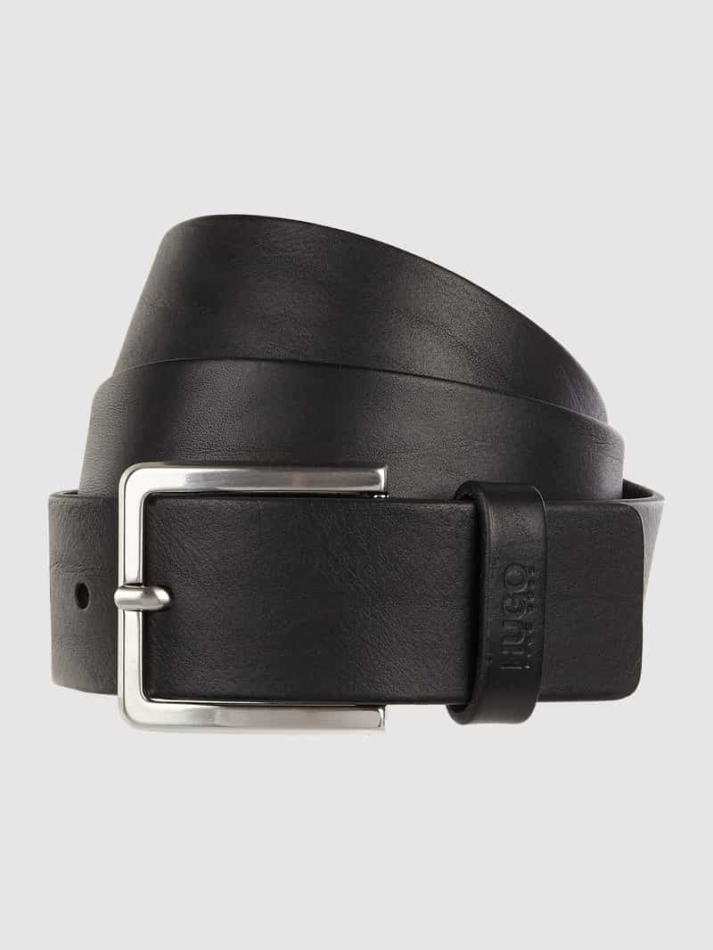 HUGO Leren ceintuur met doornsluiting