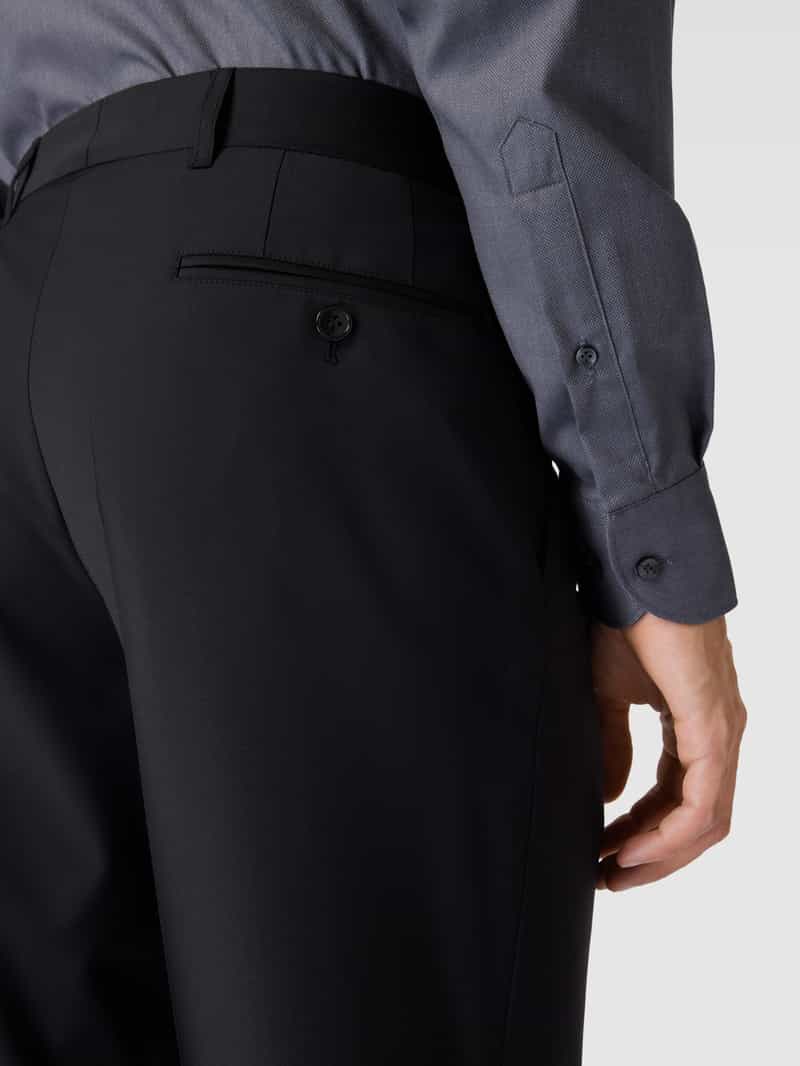 carl gross Regular fit pantalon met persplooien model 'Silvio'