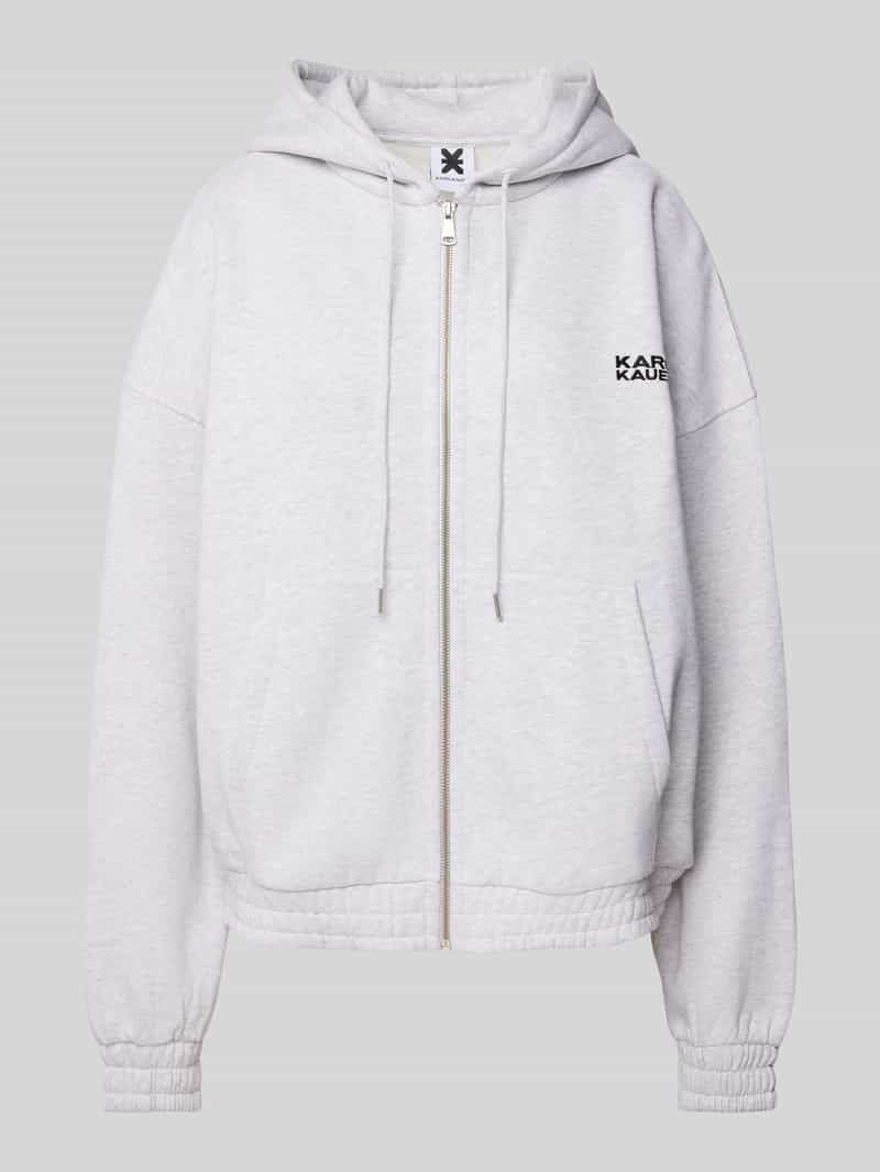 Karo Kauer Oversized sweatjack met labelstitching