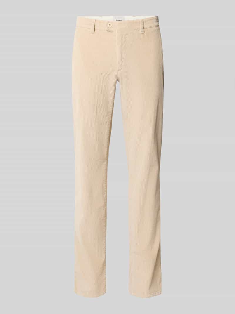 modern fit corduroy broek van katoenmix model 'Fabio'