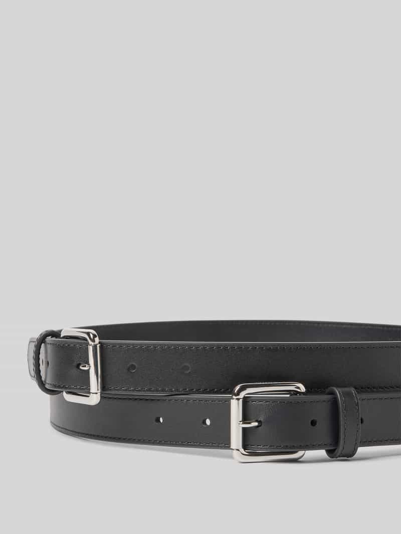 Lauren Ralph Lauren Leren riem met doornsluiting in een set van 2 stuks