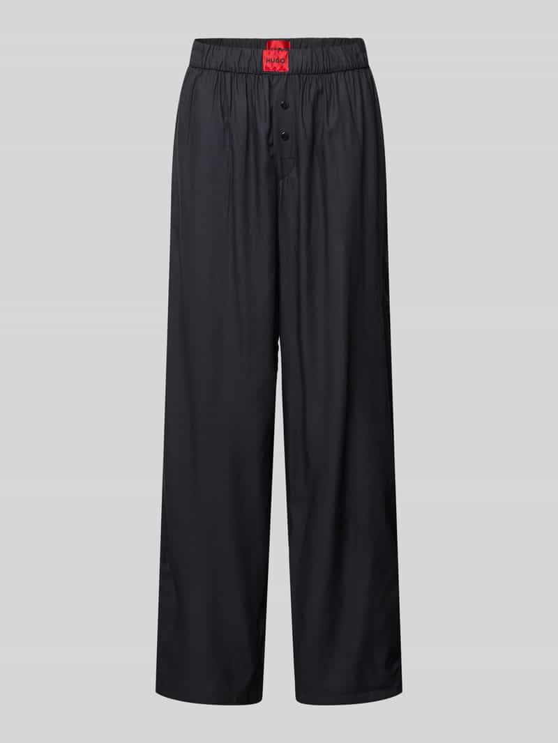 HUGO Loose fit pyjamabroek met labelpatch model 'JADE'