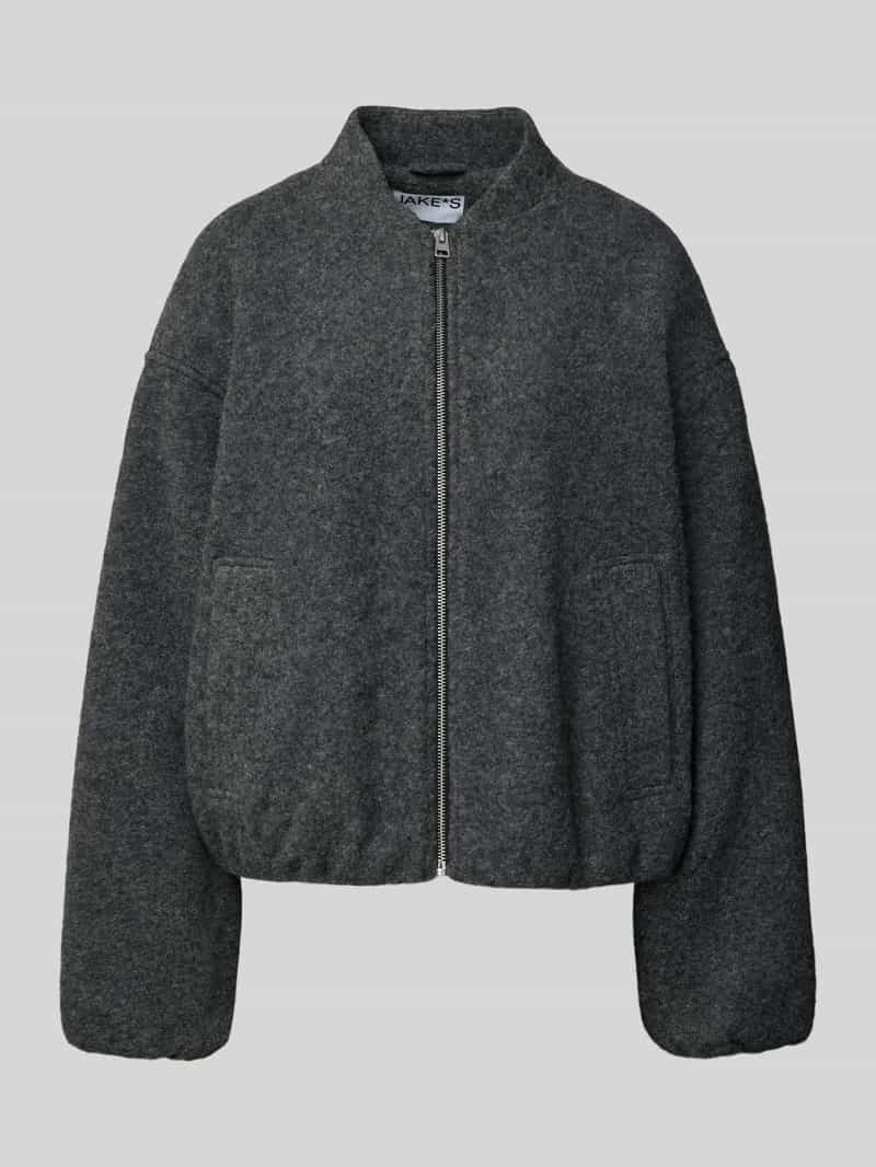 Jake*s Casual Bomberjack met opstaande kraag