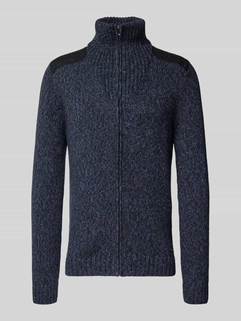 RAGMAN Gebreid jack met ribboorden