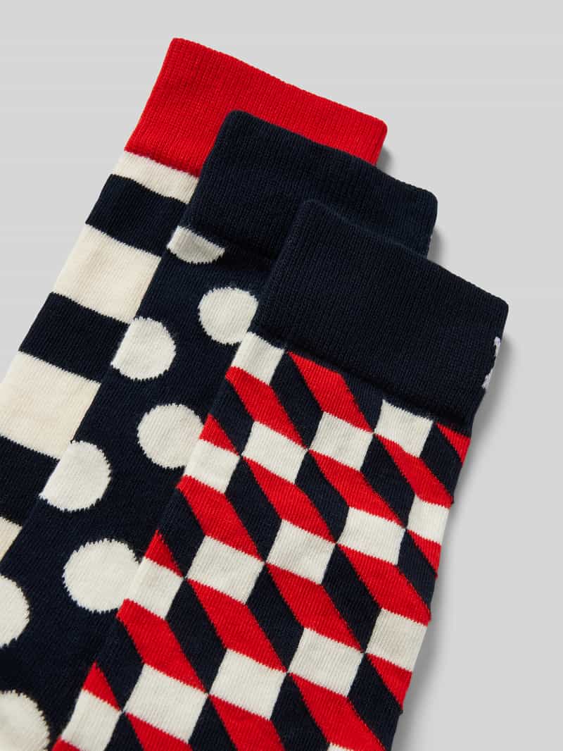Happy Socks Sokken met stretch model 'Classic' in een set van 3 paar