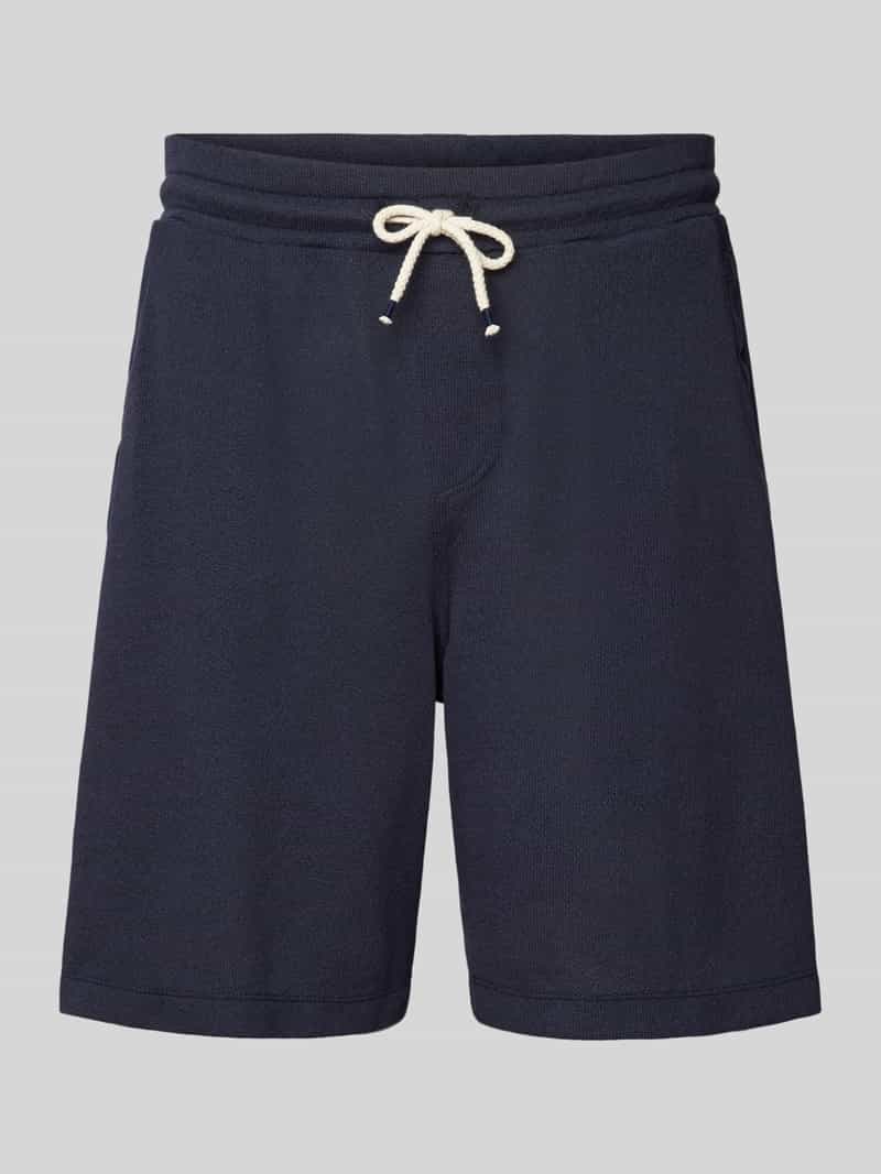 GABBA Korte regular fit broek met streepmotief model 'Fede Win'