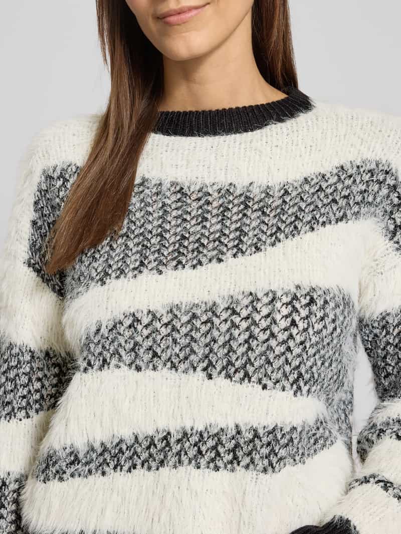 Vero Moda Regular fit gebreide pullover met structuurmotief model 'CALLIE'