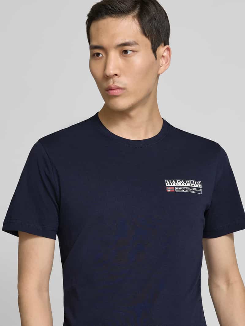 Napapijri T-shirt met labelprint model 'KASBA'