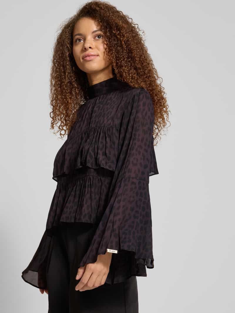 OH APRIL Blouse van viscose met volants model 'Tessa'