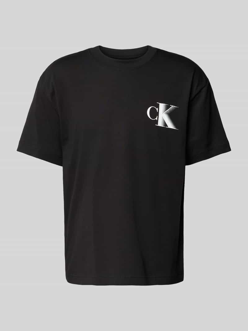 Calvin Klein T-shirt BOLD CK TEE met groot logo op de rug