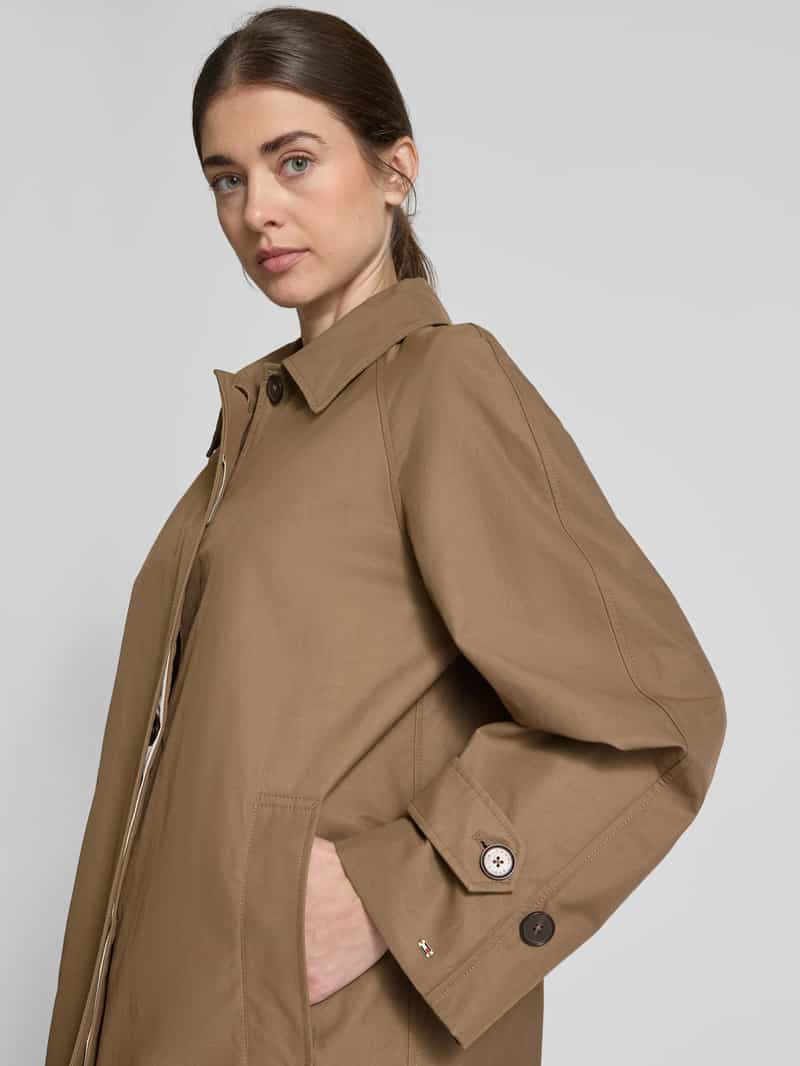 Tommy Hilfiger Lange jas met strookzakken
