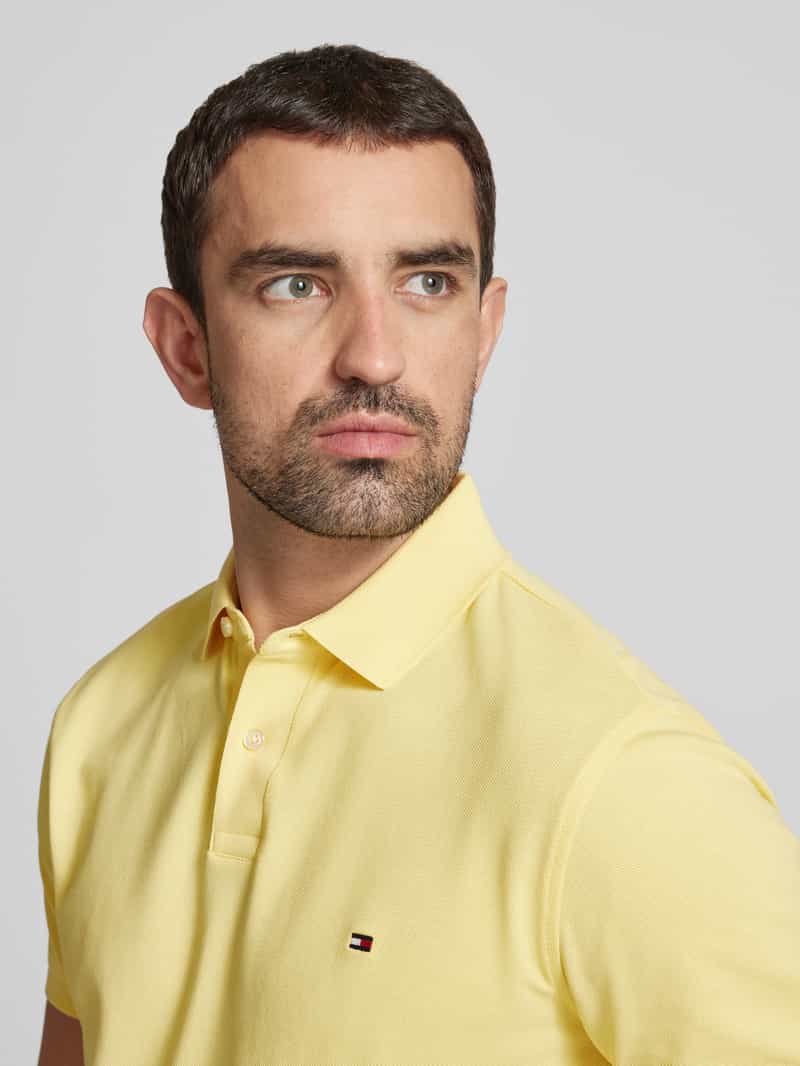 Tommy Hilfiger Regular fit poloshirt van katoenmix