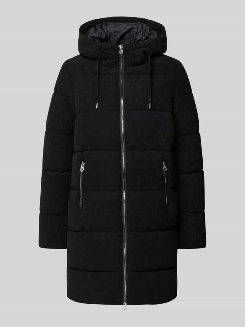 Only Regular fit gewatteerde lange jas van corduroy model 'DOLLY'