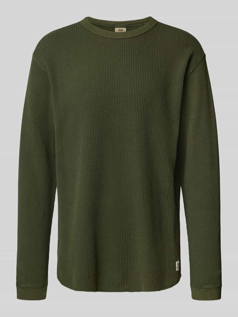 Levi's Relaxed fit shirt met lange mouwen en ronde hals