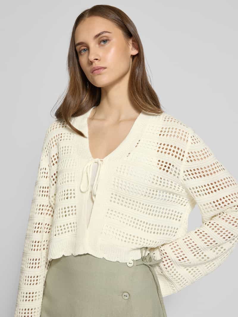 Only Regular fit cardigan met ajourpatroon model 'LYKKE'