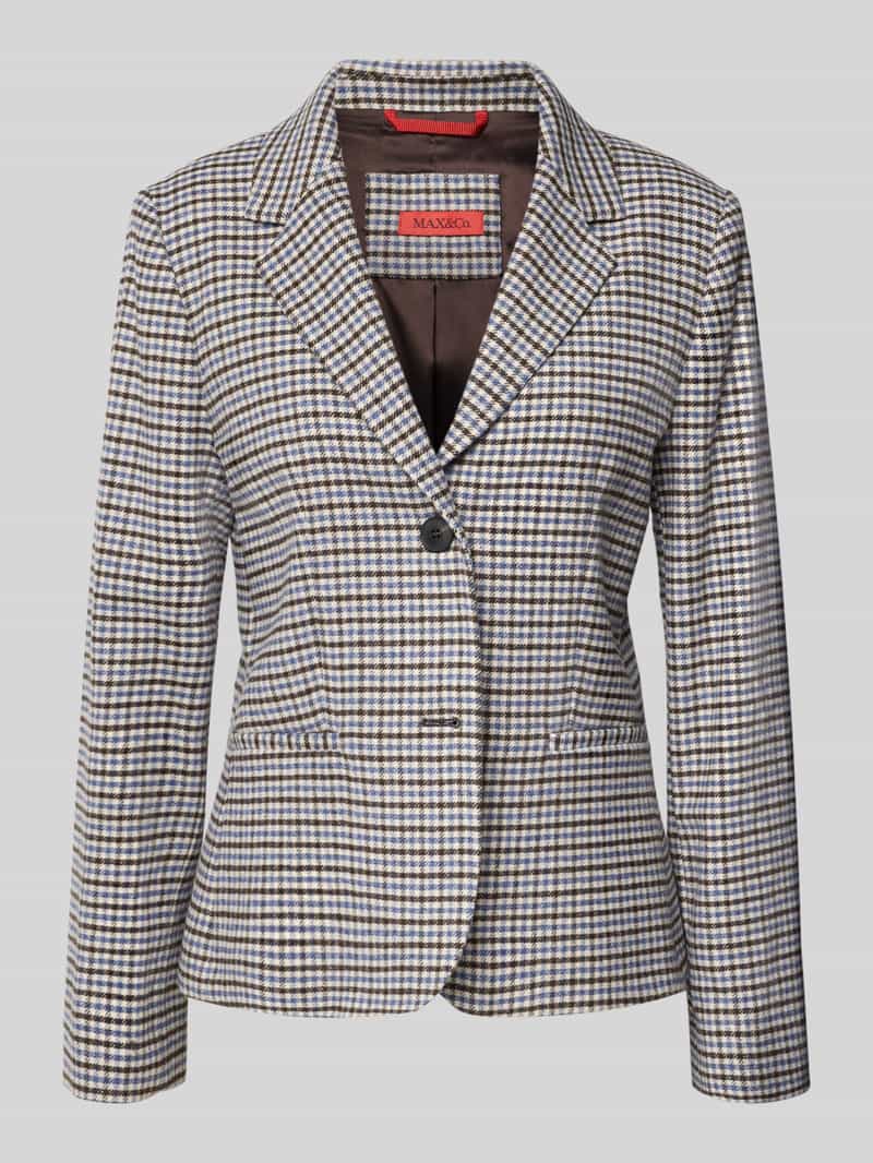 MAX&Co. Shaped fit korte blazer van scheerwolmix model 'RANCIO'