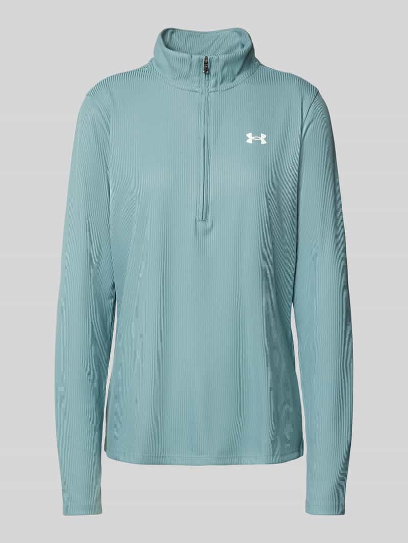 Under Armour Shirt met lange mouwen opstaande kraag en ritssluiting