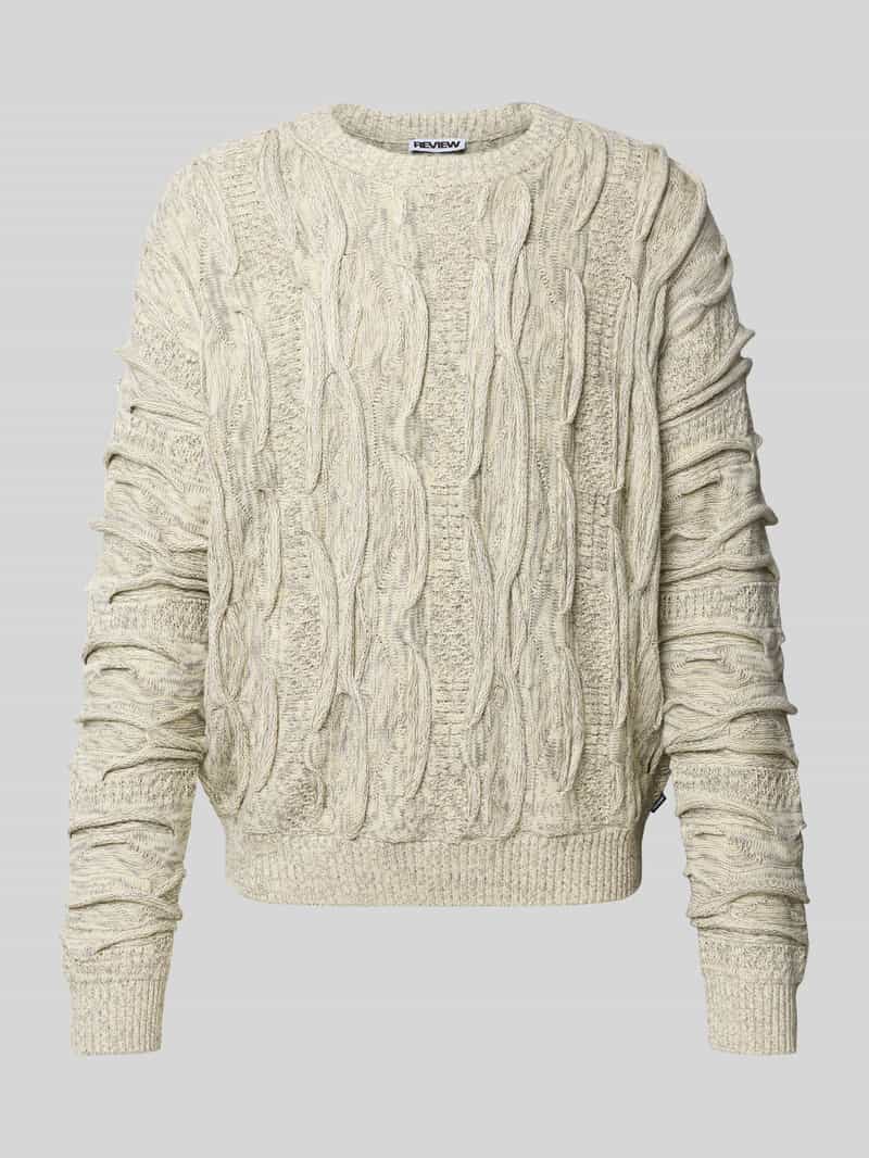 REVIEW Gebreide pullover met ronde hals
