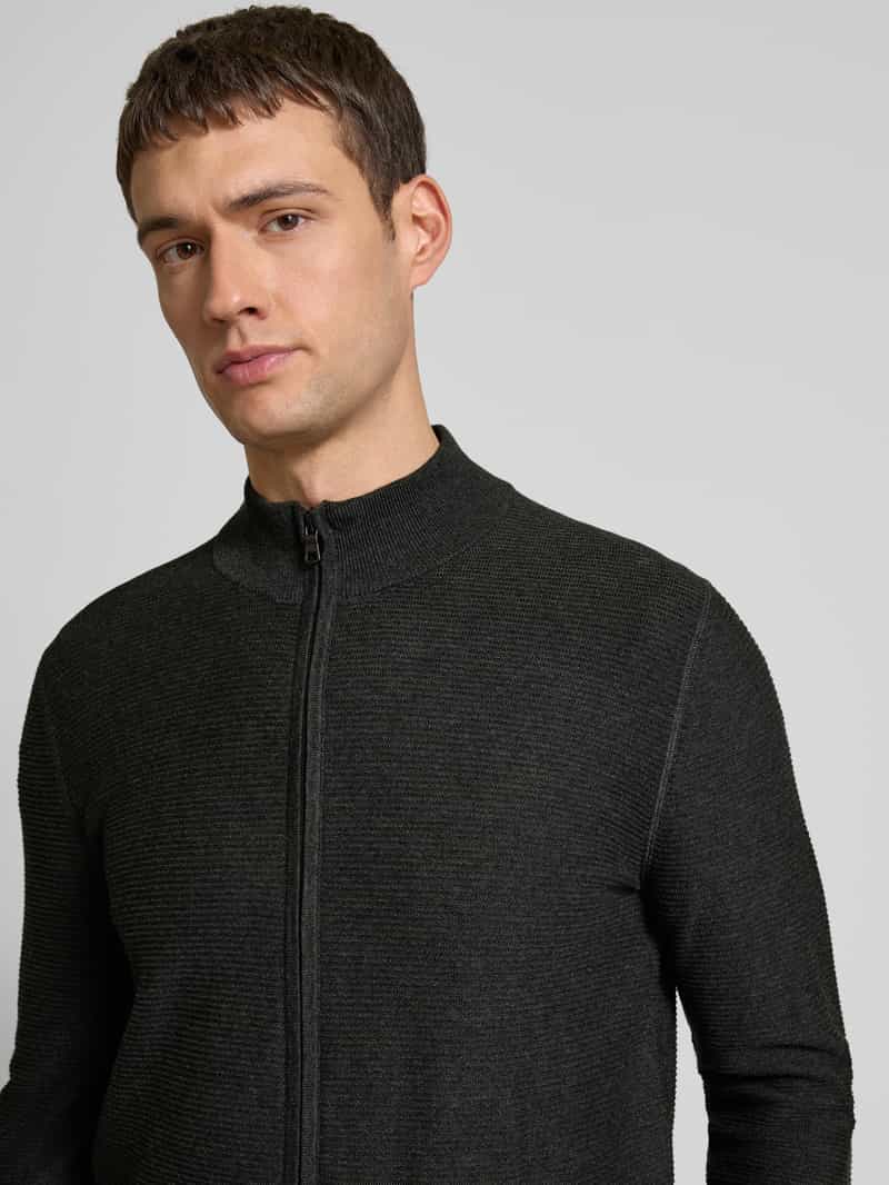 OLYMP Level Five Gebreid vest met opstaande kraag