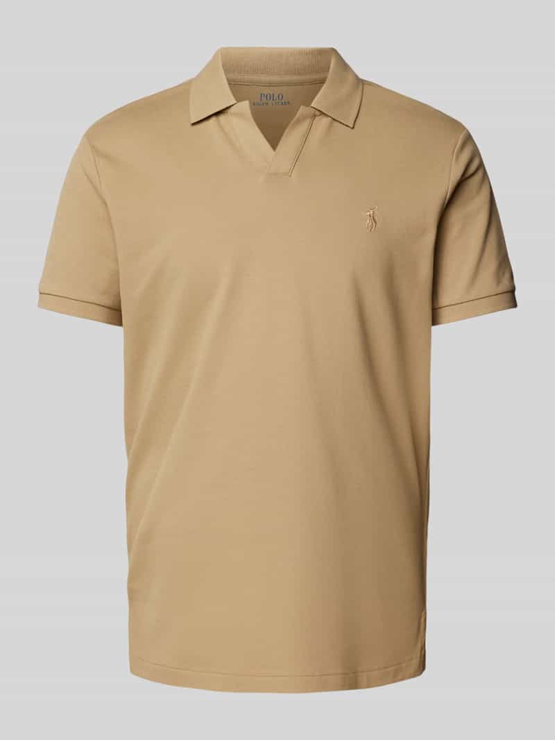 Polo Ralph Lauren Regular fit poloshirt met labelstitching model 'JOHNNY'