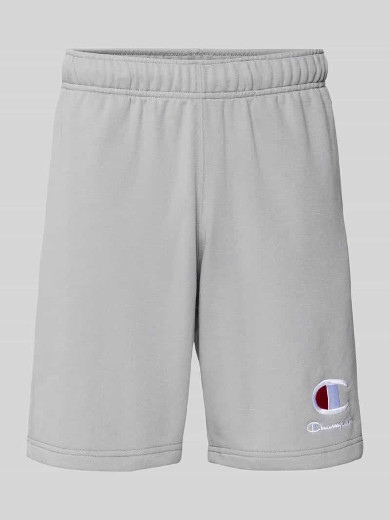 Champion Sweatshorts met logostitching en elastische band