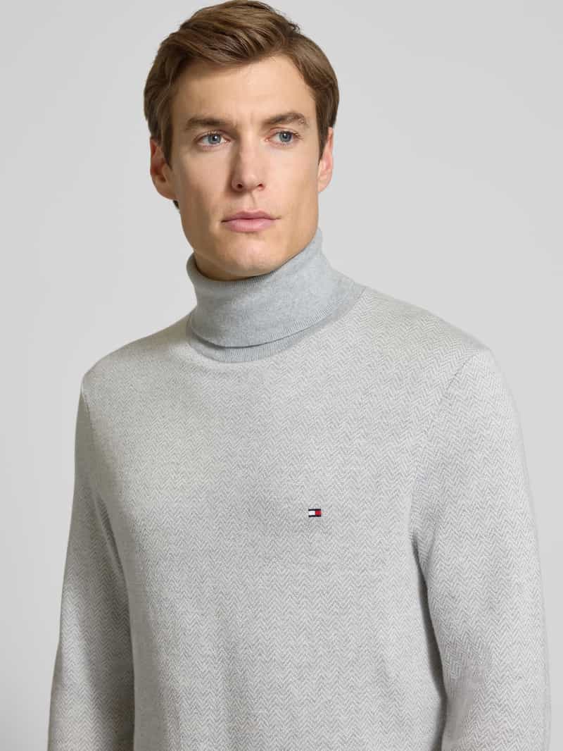 Tommy Hilfiger Regular fit coltrui van een mix van katoen en kasjmier