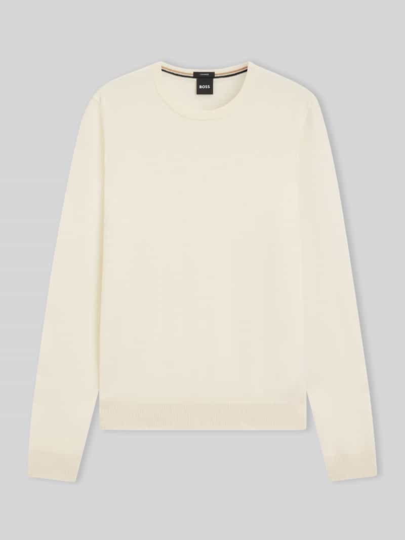 Boss Relaxed fit gebreide pullover van puur kasjmier model 'EMIGLIORE'